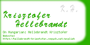 krisztofer hellebrandt business card